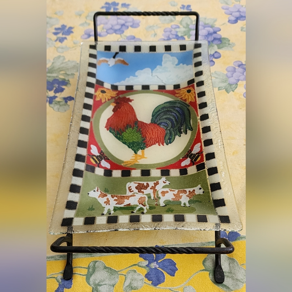 Peggy Karr Plate Tray Farmhouse